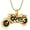 Gold, variant on Motorcycle Urn Necklace for Ashes Cremation Jewelry for Women Men Motorcycle Memorial Urn Necklace for Ashes Holder Funeral Keepsake Jewelry for Loved Ones