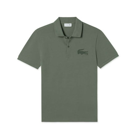 Lacoste Men's Short Sleeve Graphic Bonded Croc Jersey Slim Fit Polo