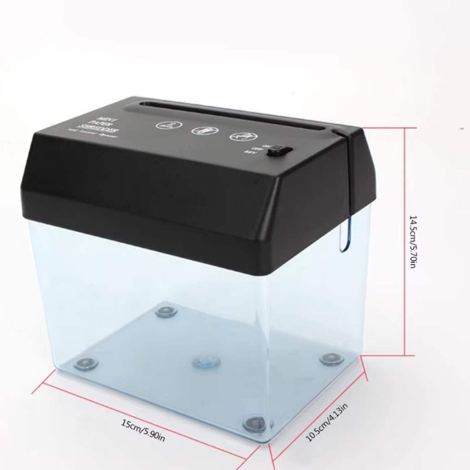 Portable Mini Paper Shredder – Electric USB  Battery Operated Compact Shredder for Documents