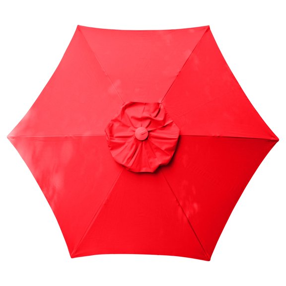Heininger Holdings, LLC Push Up Aluminum Market 8.5-foot Patio Umbrella Adjustable Height