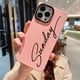 thumbnail image 4 of Funda De Silicona Para iPhone 11 12 Pro 13 14 Max 14 Plus Parachoques Suave Nombre Personalizado, 4 of 4