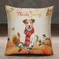 thumbnail image 2 of Happy Thanksgiving Jack Russell Terrier with Turkey Pumpkins Autumn Vibes Pillowcase Double Sided Parson Jack Dog Lover Pillow Case Covers - 12018, 2 of 3