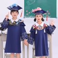 thumbnail image 2 of Gyexs Children's Graduation Cap and Gown Outfit/College Robe Set Performance Clothing for Kids Red, 7-8 Years, 2 of 6
