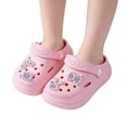 thumbnail image 6 of MDUKONU Toddler Boys Girls Garden Clogs Cartoon Slides Shoes On Slipper Water Sandals For Little Kids Light Pink2, 6 of 6