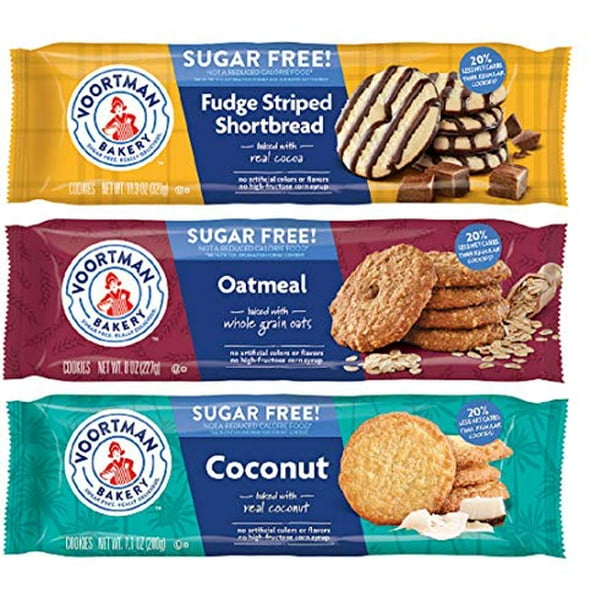 Voortman Sugar Free Cookie Variety | Coconut, Oatmeal, Fudge - Walmart