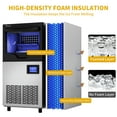 thumbnail image 4 of Dextrus Commercial Ice Maker 110lbs/24h with 33lbs Storage Bin, Freestanding Ice Machine,LCD Panel with Blue Light & Stainless Steel Scoop, 4 of 6