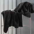 thumbnail image 2 of Jumbo Large Bath Sheets Towels 2 Pack Soft and Absorbent, 100% Cotton Towels (Black, Bath Sheet), 2 of 7