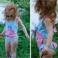 thumbnail image 4 of URMAGIC Baby Toddler Girls Swimsuit Swimming Costume One-Piece Cute Stripe Sleeveless Whale Print Bathing Suit Outfits 4-5 Years, 4 of 14