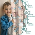 thumbnail image 3 of Blackout Kids Curtains,Light Pink Fairy Pattern Childrens Insulated Curtains Set Of 2,Bedroom Essentials,Toddler Room Decor 42"x84", 3 of 5