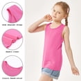 thumbnail image 6 of Cooraby 5 Pieces Girls Dance Tank Tops Toddler Racerback Sleeveless Top Girl Undershirts for Ballet Gymnastics 2T-16Years, 6 of 9