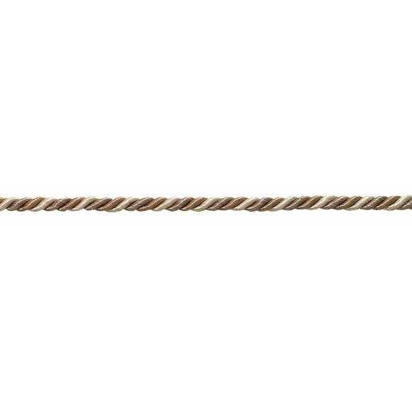 DÉCOPRO Small Beige Multi Tone Baroque Collection 3/16 inch Decorative Cord Without Lip Style# 316BNL Color: Sandstone - 7245 (Sold by The Yard)