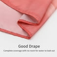 thumbnail image 5 of Extra Long Shower Curtain 72 x 84, Peach 84 inch Shower Curtain Set, Beach Ocean Shower Curtain for Bathroom Decor, Abstract Washable Fabric Shower Curtain, Pink Coral, Hot Pink, 5 of 6