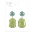 thumbnail image 2 of Time and Tru Blue/ Green Statement Earrings, 2 of 4