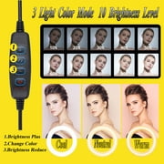 usmallbee Camera Mount with Ring Light Overhead، Flex Articulating Phone Holder متوافق مع iPhone و Logitech Webcam و Computer Tripod لتسجيل فيديو البث المباشر على YouTube