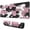 Pink White And, variant on Purple Yellow Black Camouflage pad Mousewaterproofwashable for Office Home Work GamingmousepadsRubber Base Mousepad with Stitched Edges 31.5x11.8inches