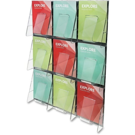 deflecto 9-Pocket Wall Mount Literature Racks