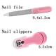 thumbnail image 4 of Kit De Manicura Para El Cuidado Del Bebé Tijeras Para Uñas Niños Pequeños Niños Niñas Cuidado Personal Manual Cortaúñas Accesorio Manicura Shaper Inevent BA001158-02, 4 of 6