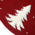thumbnail image 3 of Falda de árbol de Navidad de punto, decoración rústica de lujo con cable tejido (rojo 3D, 48"), 3 of 4