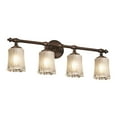 thumbnail image 1 of Justice Designs Veneto Luce Tradition 4-LT Bath Bar - Dark Bronze - GLA-8524-16-WTFR-DBRZ, 1 of 1