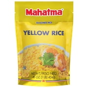 Mahatma Authentic Saffron Yellow Rice, Seasoned Rice with Spices, 16 oz Bag