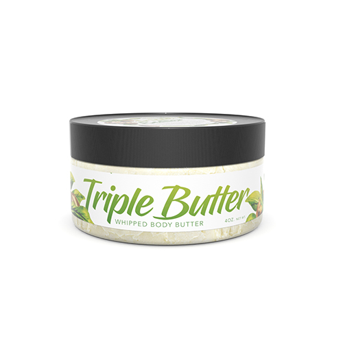 Dherbs Triple Butter (Whipped Body Butter), 1 Oz.