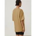 thumbnail image 2 of Womens Oversized T Shirts Summer Half Sleeve Crew Neck Tunic Tops, 2 of 4