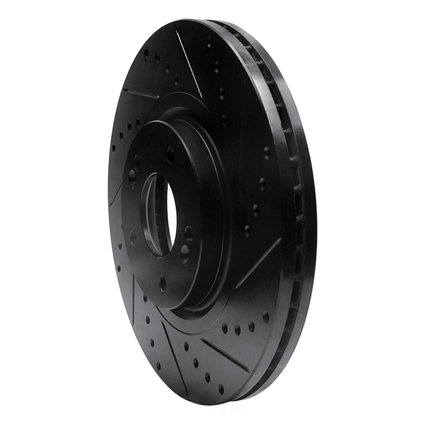 Dynamic Friction Company 633-21031R DFC Brake Rotor - Drilled And Slotted - Black