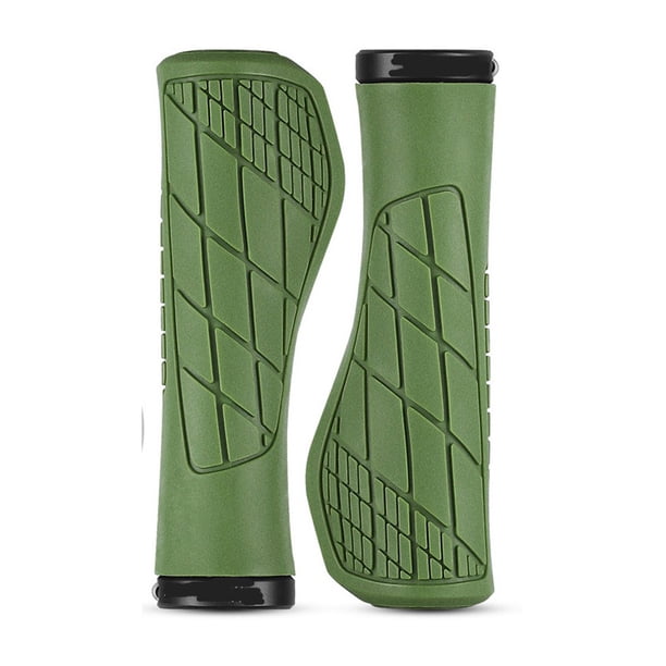 Naiovety 1 par de empuñaduras para manillar de bicicletas, transpirables, ergonómicas, a prueba de golpes, impermeables, a prueba de polvo, para Ciclismo Verde Naiovety OD027635-06