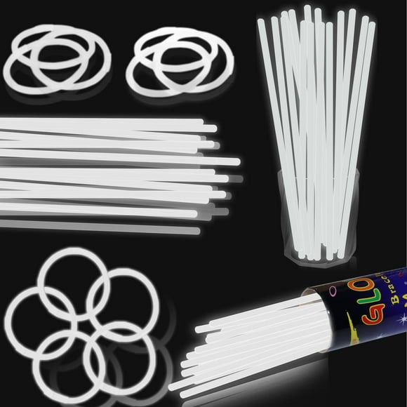 Glow Sticks XiawalangZhuo, 8 pulgadas, color blanco, paquete de 100 unidades