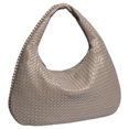 thumbnail image 1 of Bolso Mano Trenzado para Mujer Bolso Informal Suave Bolso Ligero (color Arena), 1 of 5