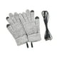 thumbnail image 1 of Guantes calefactables con USB, elásticos, de dedos completos, eléctricos y cálidos para pantallas táctiles. Gris, 1 of 9