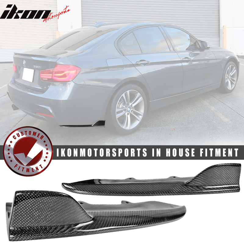 Compatible With 12 18 Bmw F30 M Sport Fd Style Rear Bumper Lip Side Apron Carbon Fiber Walmart Com Walmart Com
