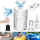 thumbnail image 1 of Bomba de aire eléctrica recargable para inflar y desinflar USB portátil con batería inflable con 3 boquillas, color blanco oso de fresa  Electrónica, 1 of 1