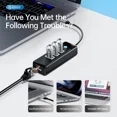 thumbnail image 6 of ORICO USB HUB for Laptop 5Gbps USB 3.0 HUB with USB C Ports & RJ45 Portable USB Splitter, 6 of 12