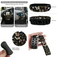 thumbnail image 6 of Yuyamidu Mushroom Car Seat Cover 15 PCS Flower Auto Front Back Seat Cover with Steering Wheel Cover Seat Belt Pads Trash Bin Auto Storage Organizer Rearview Mirror Cover Cup Holder Wrist Key Chain, 6 of 7