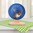 thumbnail image 2 of Hamster Rueda Base de madera Hamster Rueda Rueda Rueda Ejercicio Rueda Pantalla de juguete, 2 of 5