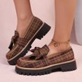 thumbnail image 3 of SACFOF Loafers for Women Comfort Round Toe Slip On Anti Slip Low Chunky Heel Penny Loafers for Work Daily Casual Dressy, 3 of 6