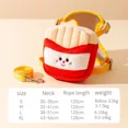 thumbnail image 1 of Pet Backpack Traction Rope Cat Vest Dog Chest Strap Going Out for A Walk Dog Rope Cartoon Hamburger Backpack Dog Traction Rope (Chips,L), 1 of 7