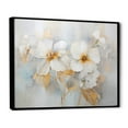 thumbnail image 2 of Designart "Radiant Minimalist Pansy Bouquet" Pansies Floater Framed Canvas Prints, 2 of 5