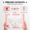 thumbnail image 3 of Casetego for iPad Air 6th/5th/4th Generation Case (10.9”, 2024/2022/2020),Shockproof Heavy Duty [360 Rotating Stand] [Hand Strap] [Pencil Holder] iPad Air 6/5/4 for Case Kids Girls Gifts,Pink, 3 of 8