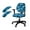 Blue Splash, variant on SCRAWLGOD Newspaper Print 4 PCS Cozy Office Chair Cover with Arm Rest Protector Easy to Remove Desk Chair Covers Anti-Dust Breathable Swivel Chair Slipcover