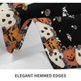 thumbnail image 5 of Halloween Rectangle Tablecloth 60x84 Inch Burnt Orange Cream Pumpkin Dark Black White Rose Floral Holiday Themed Decorative Table Cloth Farmhouse for Indoor Party Kitchen Dinner Picnic Decor, 5 of 5