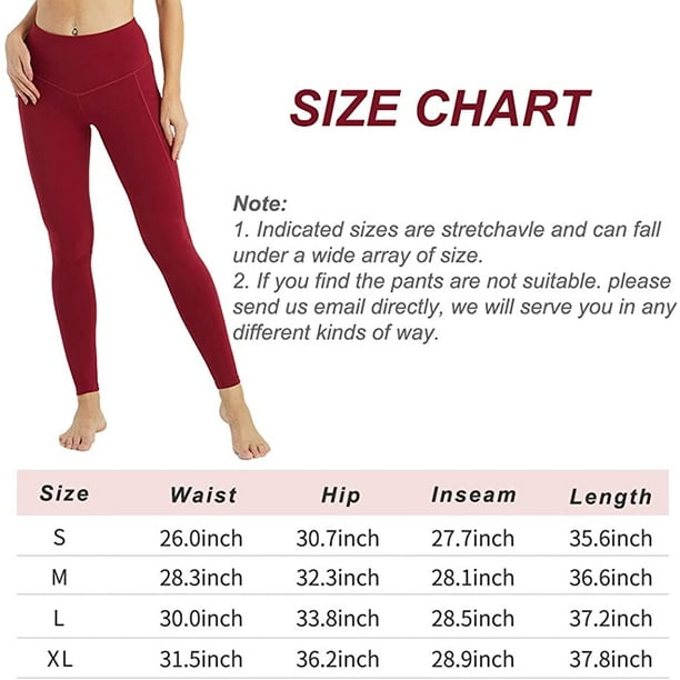 LANBAOSI Women High Waisted Yoga Leggings with Pockets Female Tummy Control Non  See Through Workout Athletic Running Yoga Pants Size XL 
