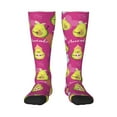 thumbnail image 1 of Fotbe Pink Green Avocado Calcetas Divertidas Estampadas para Hombre y Mujer, Calcetas de Algodón hasta la Rodilla para Caminar, Correr, Enfermería y Embarazo, 1 of 6