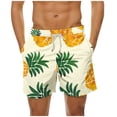 thumbnail image 2 of guisaled Mens Swimwear Men' Swim Trunks 7 Inch Summer Hawaiian Swim Shorts Bathing Suit Quick Dry Elastic Waist Beach Shorts With Pockets, 2 of 6