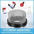 thumbnail image 4 of 10pcs Stainless Steel Mesh Strainer Inch -14, Aerator Screen Strainer Stainless Mesh Compatible with Livewell Pump, 4 of 5
