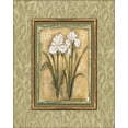thumbnail image 2 of Audrey, Charlene 26x31 Gold Ornate Wood Framed with Double Matting Museum Art Print Titled - Peaceful Flowers I, 2 of 4