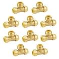 thumbnail image 6 of 1/2 x 1/2 x 1/2 Inch (0.50x0.50x0.50) Push To Connect Fitting Tee for PEX, Copper, CPVC Pipe, Brass Plumbing Fitting with Stiffener, No Lead, 6 of 6