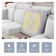 thumbnail image 6 of Universal Stretch Sofa Cushion Cover | Water-Repellent & Anti-Slip Slipcover Replacement | Fits W 50-65cm L 50-63cm H 5-20cm | 1 Piece, 6 of 7