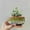 C, variant on Ceramic Succulent Planter Pot, Glazed Round Flower Pot with Bamboo Tray, Small Cactus Planter for Home, Office, Garden Decor ( 3.9" x 2.0" )